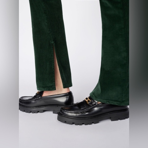 NWT Frame Le Mini Boot Pants Split Corduroy Bootcut High Rise in Pine Wash 24 - Picture 5 of 9